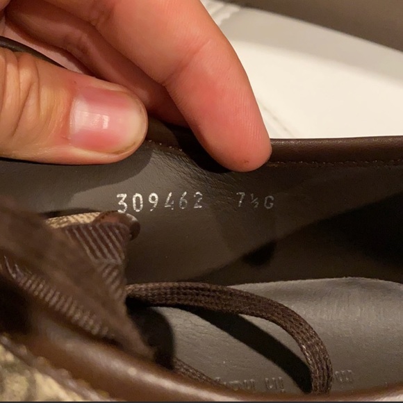 New classic dark brown GG Gucci sneakers, size 7 1/2 Gucci men, US 8.5-9 men - Picture 3 of 8
